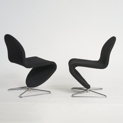 Eight 'System 1-2-3' chairs, 1973/74 (design)