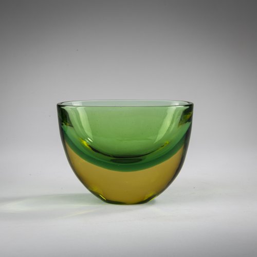 Vase 'Sommerso verde giallo', c. 1955