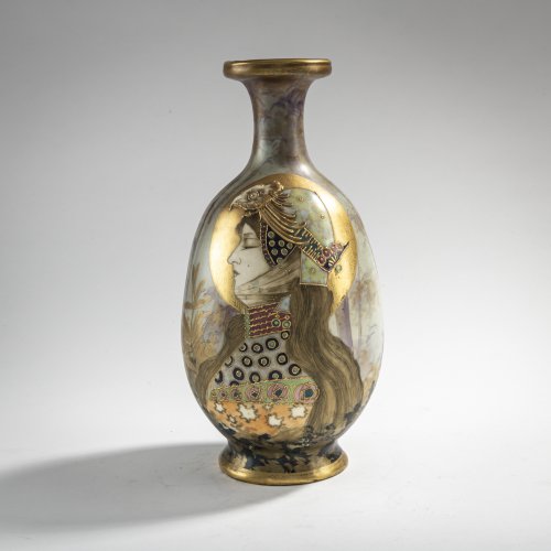 Vase with woman's head in profile to the left, c. 1900