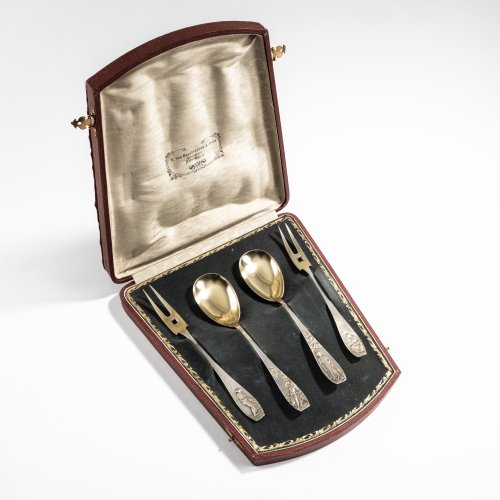 Four-piece silver cutlery 'Four Seasons', c. 1903