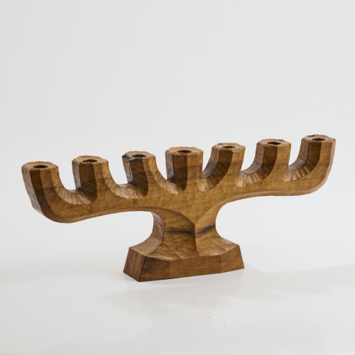 Seven-flame anthroposophical candlestick, 1930-50s