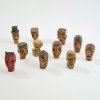 Eleven anthroposophical Punch and Judy heads, 1920/30s