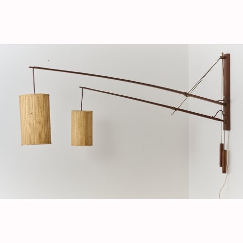 Counterweight double arm wall lamp, c. 1958