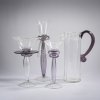 Three decorative glasses 'Enrico II and III' and jug, 1989 (design)