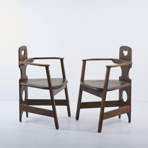 Two armchairs, c. 1900