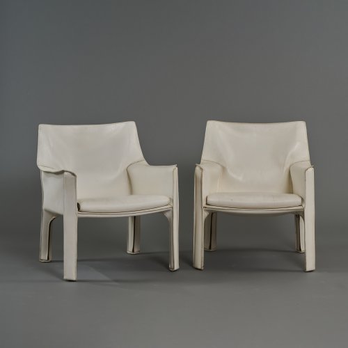 Two 'CAB 413' armchairs, 1977 (design)