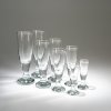 12 beer flutes '3211046', 12 champagne flutes '3211047', 12 sherry flutes '3211048' and 12 schnapps flutes '3211049', 1970s