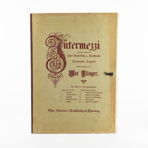 Complete portfolio 'Intermezzi - Opus IV', 1881