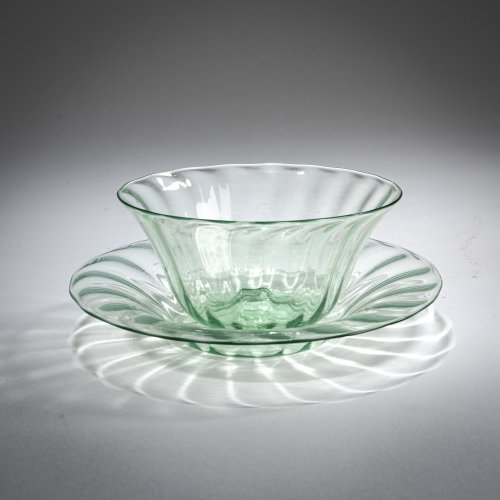 Bowl and Plate 'Costolato', 1921-25