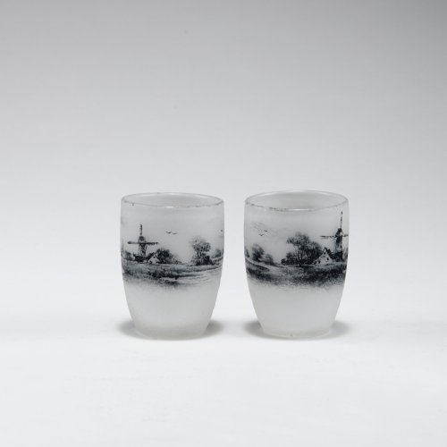 Two small 'Delft' vases, 1899